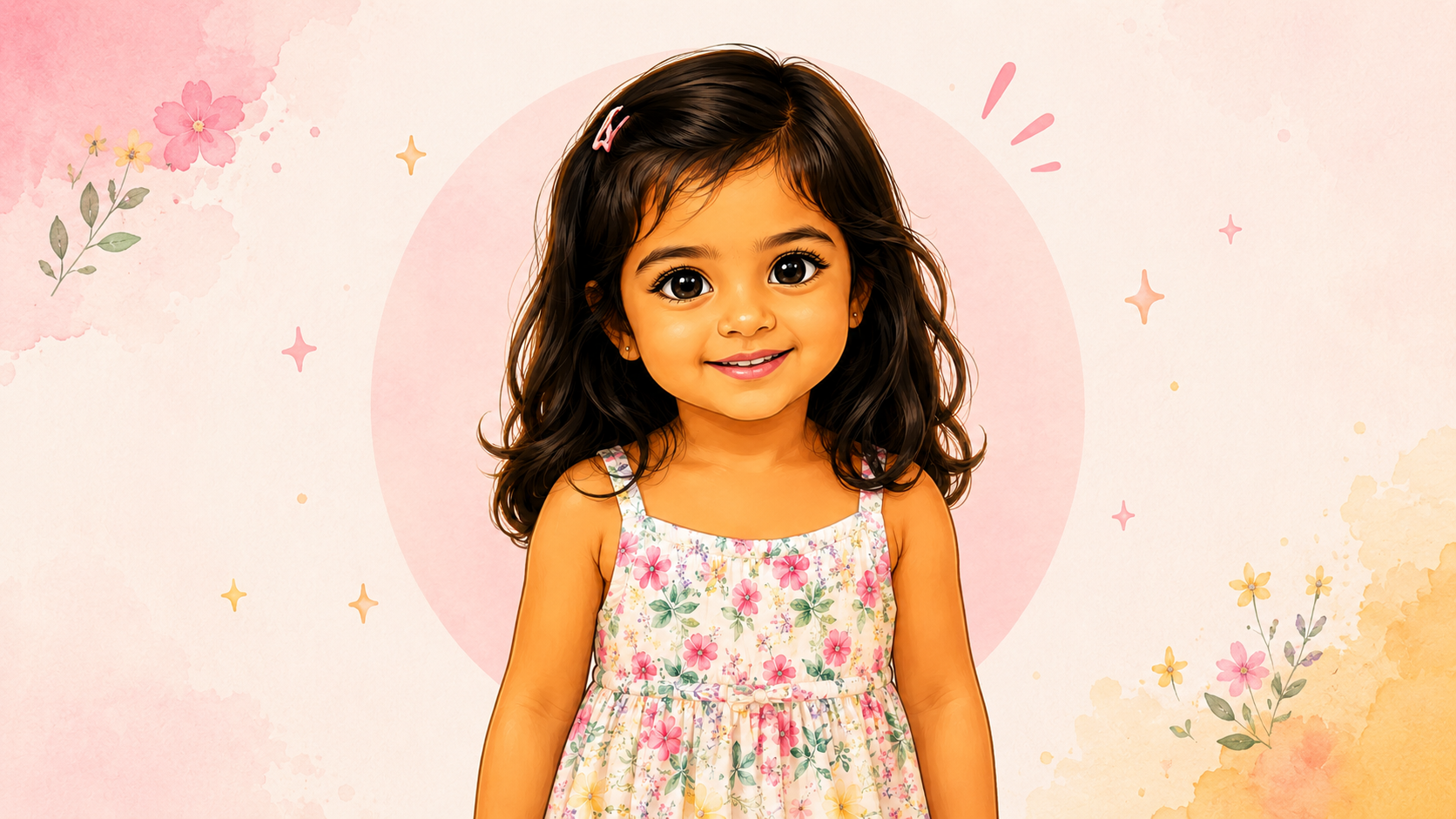 A child illustrated in Pickabook's storybook style